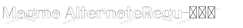 Magma AlternateRegu字体转换